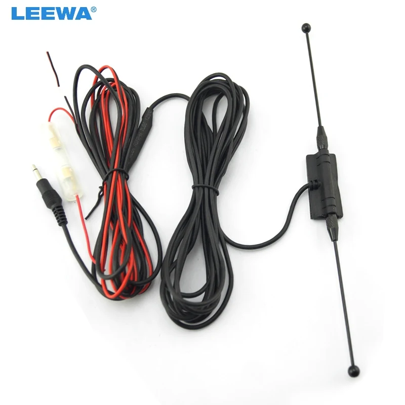 

LEEWA 3.5mm TRS Connector Active antenna with built-in amplifier for digital TV #CA4152