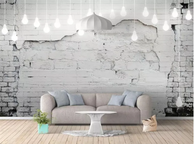 

Custom industrial wind retro 3D cement brick wall wallpaper bar restaurant gym Cafe wallpaper mural papel de parede