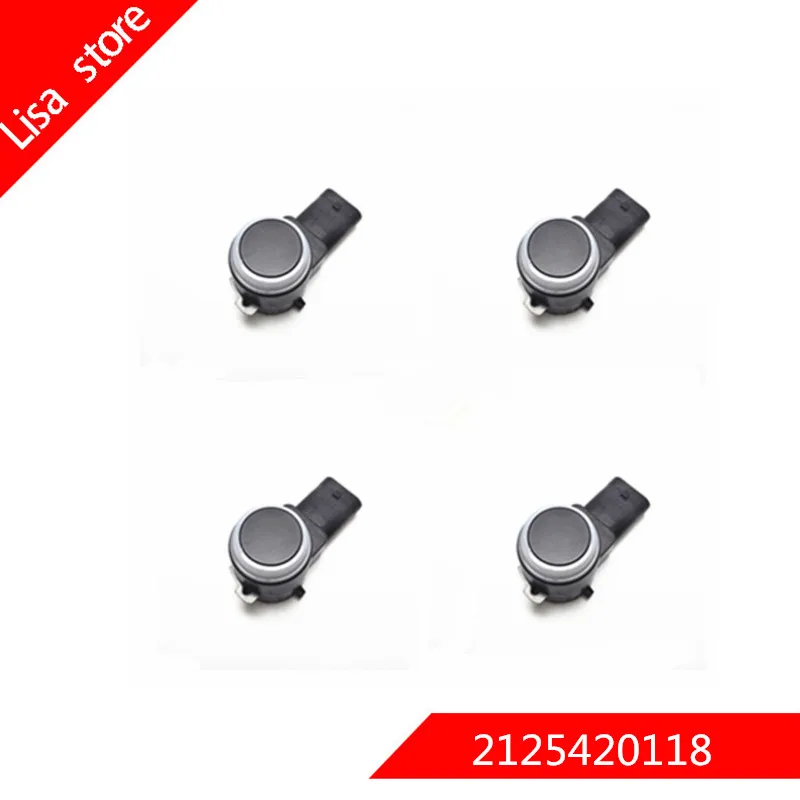 

jarnix 4PCS/Lot Car Parking Sensor OEM:2125420118 For Mercedes Benz W169 W245 W204 W212 W221 C207 A207