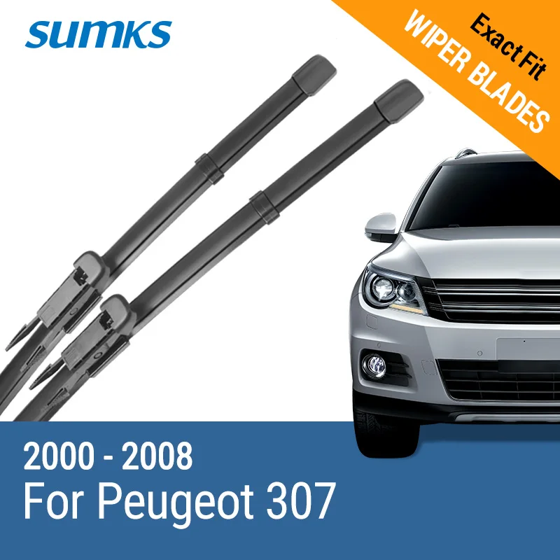 SUMKS Wiper Blades for Peugeot 307 28