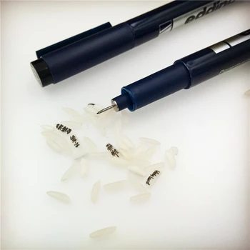 1 قطع 0.2 مللي متر 005 أداة الحفر لفن الأرز قارورة زجاجية اسم المجوهرات على نتائج الأرز