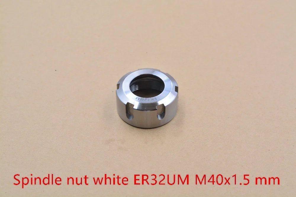 

White ER32UM nut for ER milling holder UM type gland carving machine spindle jaw chuck M40x1.5 1pcs
