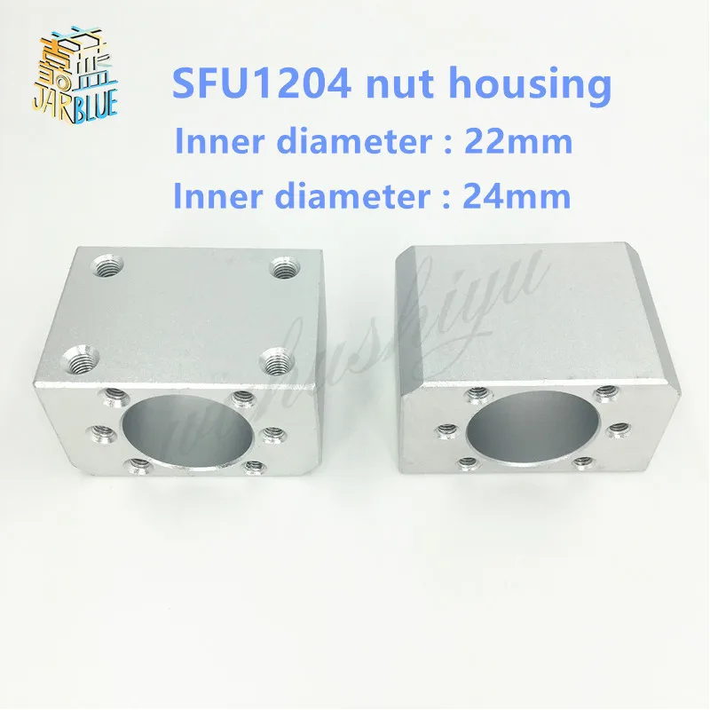 inner hole 22mm 24mm SFU1204 ball screw nut housing mounting bracket for 1204 ball screw cnc engraving machine part