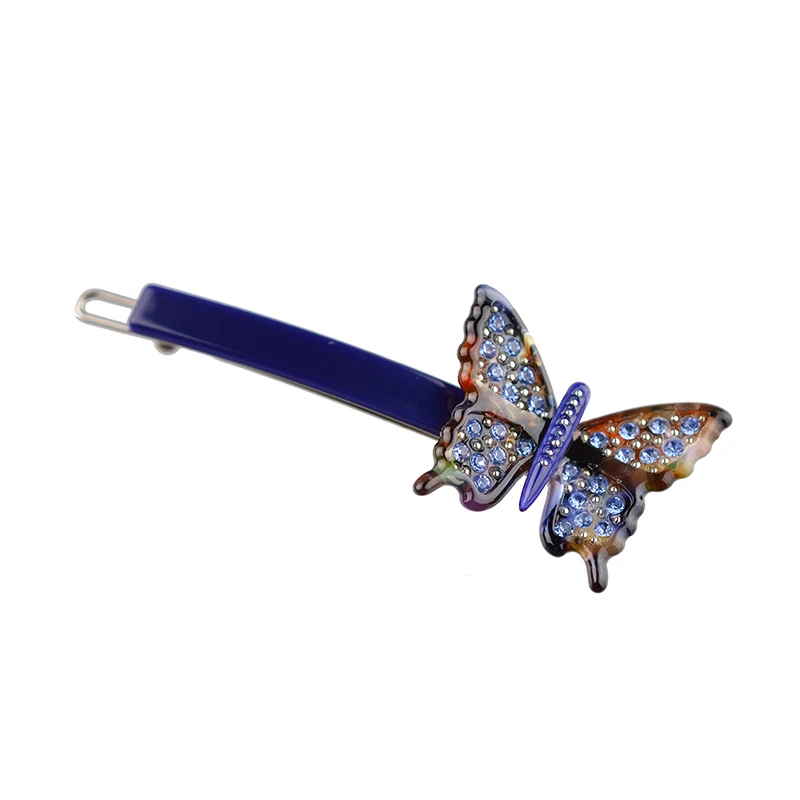 Women headwear vintage hair pin rhinestone hair clips for girls butterfly hair accessories for women