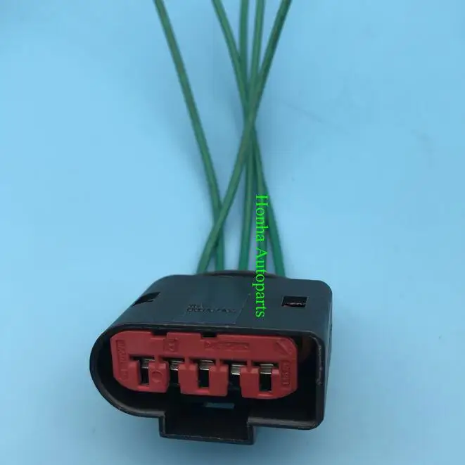 

10/20/50 pcs New PBT Connector Adapter Mass Air Flow Sensor connector wire harness with 15cm 18AWG wire 1J0973775A