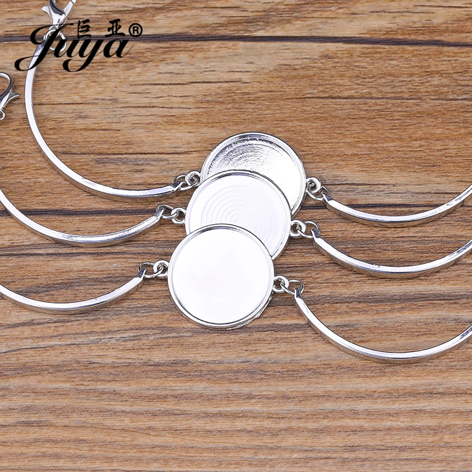 4 Stück/Set Cabochon-Armband-Basis, Armreif-Einstellungen, Blanko-Träger für DIY-Schmuckherstellung, Bastelzubehör, Schmuckteile, Pulseras – Detail 10