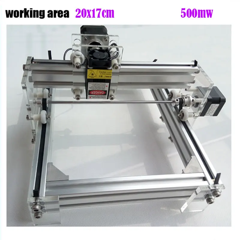 GRBL 500mW Desktop DIY kit blue purple Laser Engraving Machine Picture CNC Printer, working area 20cmx17cm