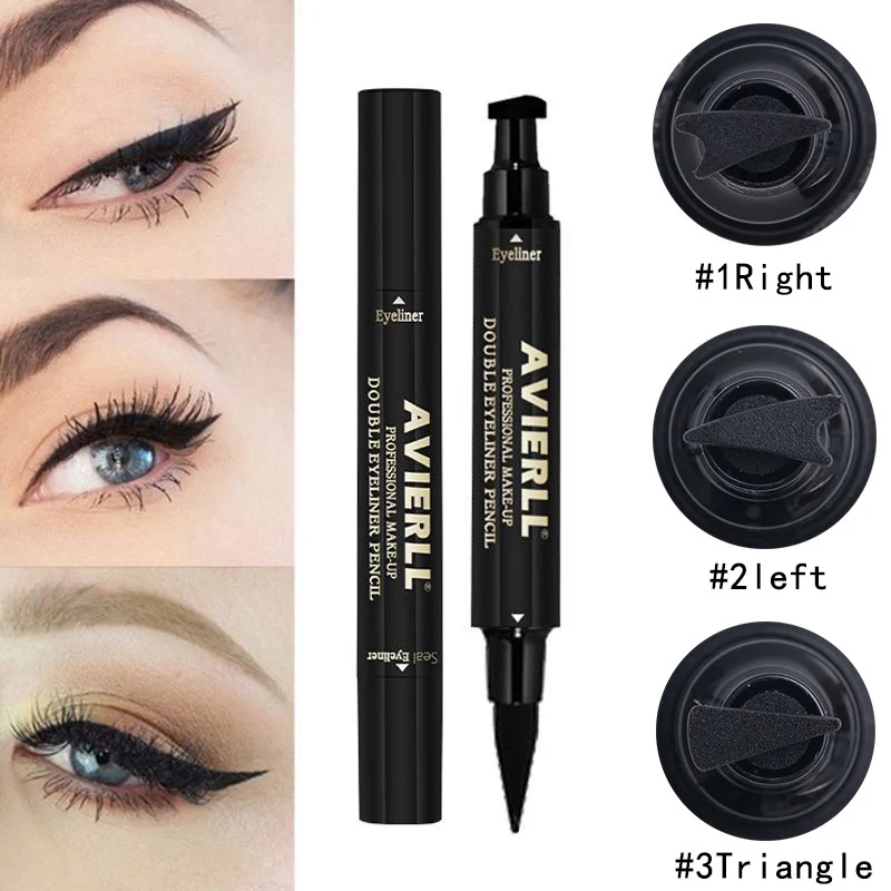 LAIKOU Brand Eyeliner Waterproof Eyeliner Gel Stamp Eye Liner Focallure Long Lasting Makeup Tools Black Liquid Liner Cosmetics