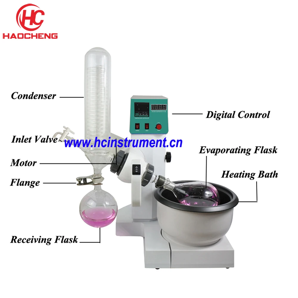 Free shipping,China Rotary Evaporator 3L Rotary Vacuum Evaporator