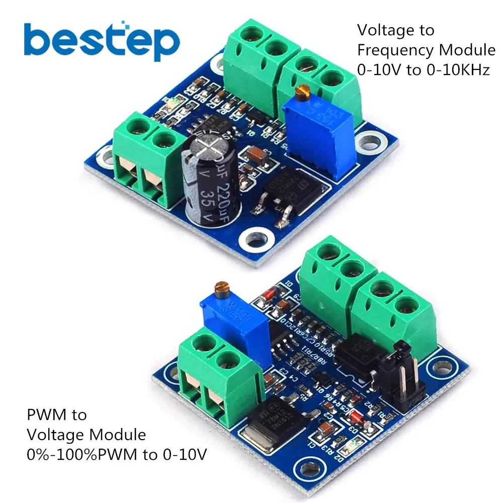 PWM to Voltage Converter /Frequency Voltage Converter Module 0%-100% to 0-10V/0-10V to 0-10KHz Analog Converter Module