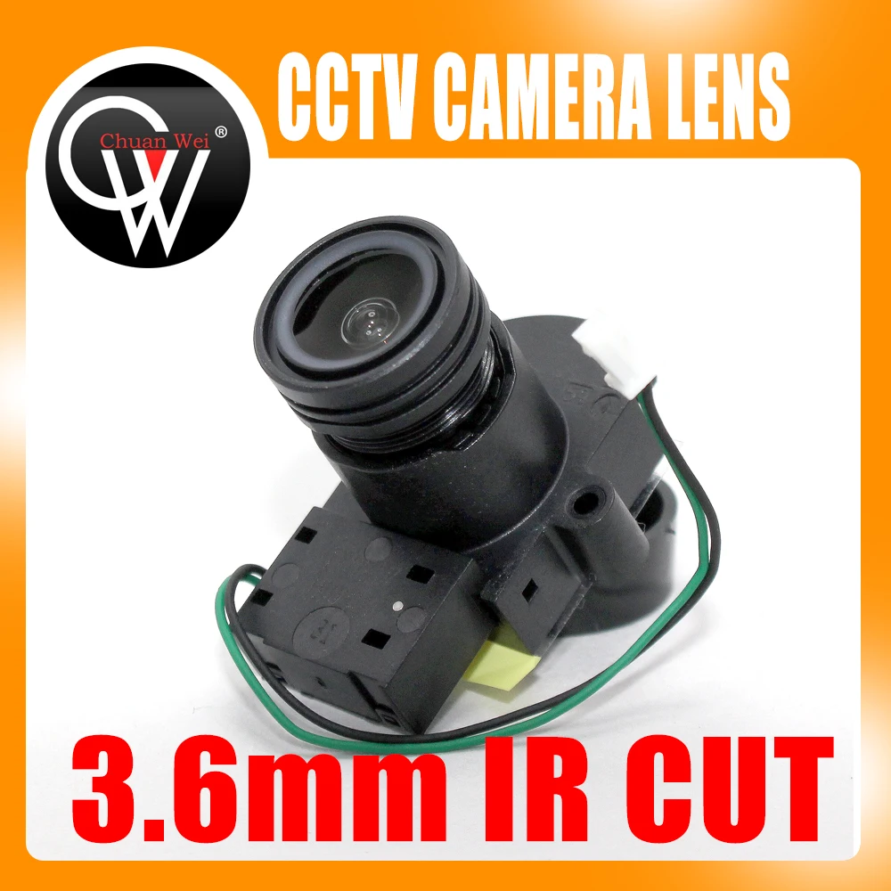 

2MP 1/2.7" 3.6mm lens 90 Degrees Wide Angle CCTV IR Fixed Board Lens M12 IR CUT Mount Holder Support for Analog IP Camera lens