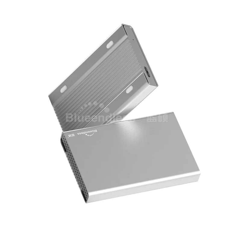 Alluminio Box E ALLOGGIAMENTI PER HDD Scatola Mobile Del Disco Rigido USB 3.0 da 2.5 "Notebook Hard Disk Caso Universale di Spessore All Metal Borsette blueendless