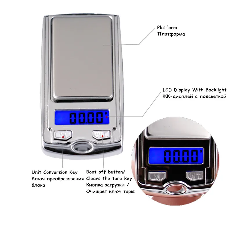 New Car Key Design 100g x 0.01g Mini Electronic Digital Jewelry Scale Balance Pocket Gram LCD Display 15% off