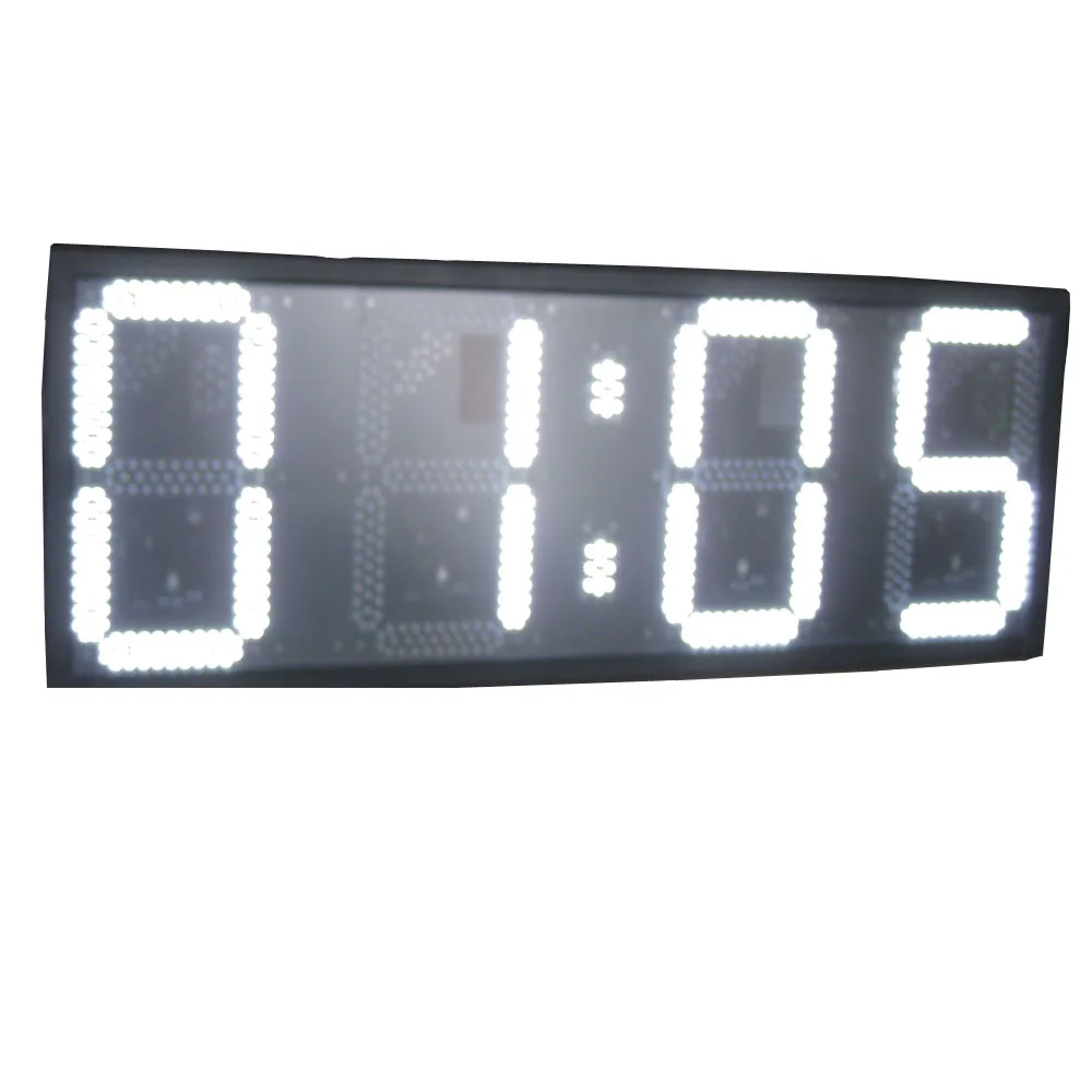 Large size  white color  remote control 16inch 4digits  12H/24H  real time HH:MM  WALL mountiong  LED Clock(HST4-16W)