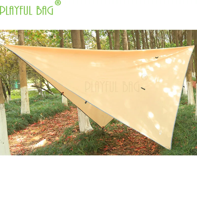 Outdoor Waterproof Material Lattice Oxford Cloth Sky Curtain Camping Material Tent Multifunctional Hanging Bed Sky Curtain ZI33