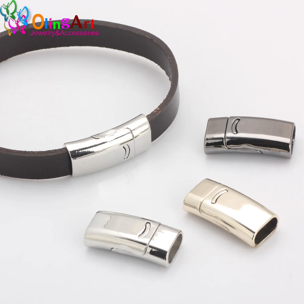 26MM 3pcs/Lot Magnetic Clasp Plated Rhodium/KC Gold DIY Jewelry Making Fit 10*4/10*6MM Leather Cord Bracelet/Waist Chain