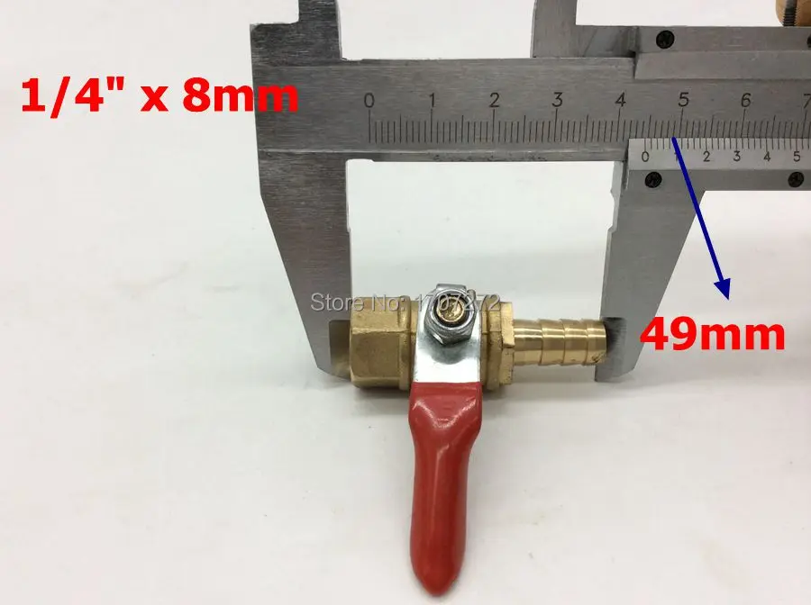 

free shipping hot sale (3pcs/lot) 1/4" femaleX8mm ball valve ,brass ball valve ,copper valve, copper fitting