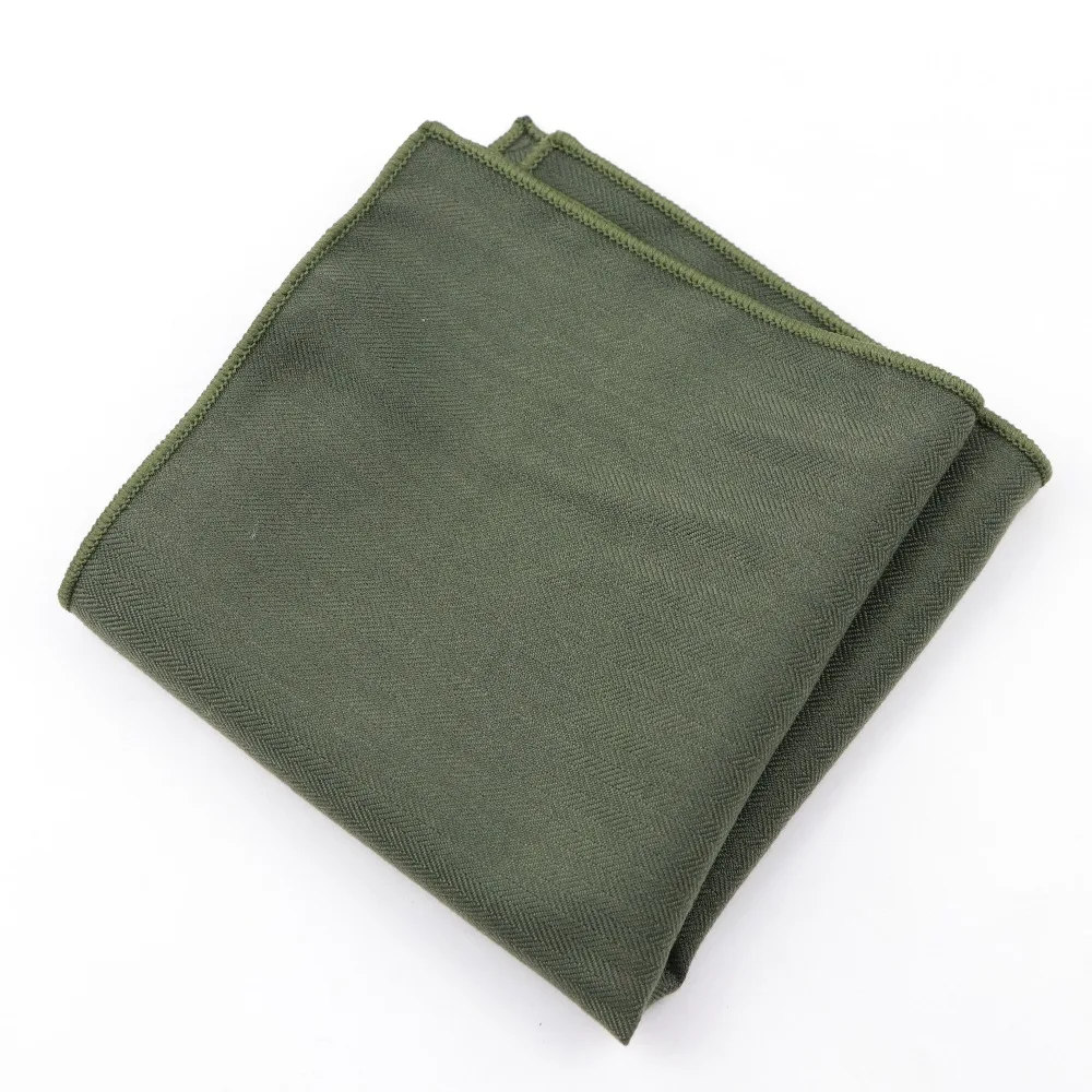 Solid Color Handkerchief Scarves Vintage Cotton Hankies Men's Pocket Square Handkerchiefs