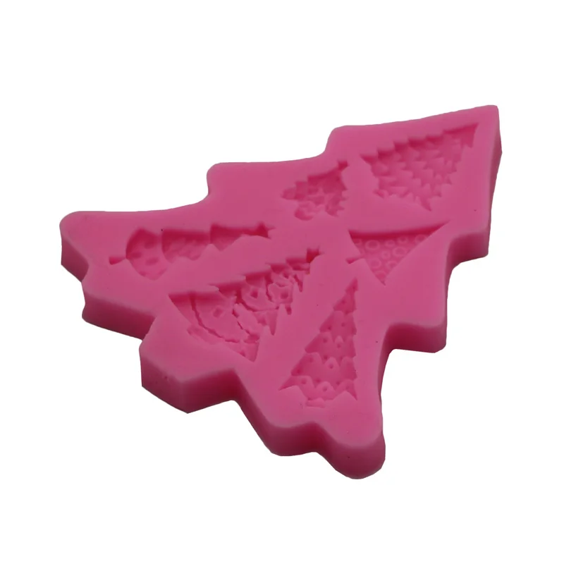 3D Christmas Tree Cake Mold Kitchen supplies Fondant Christmas Chocolate Cake Decorative Silicone Molds Soap Cake Tools
