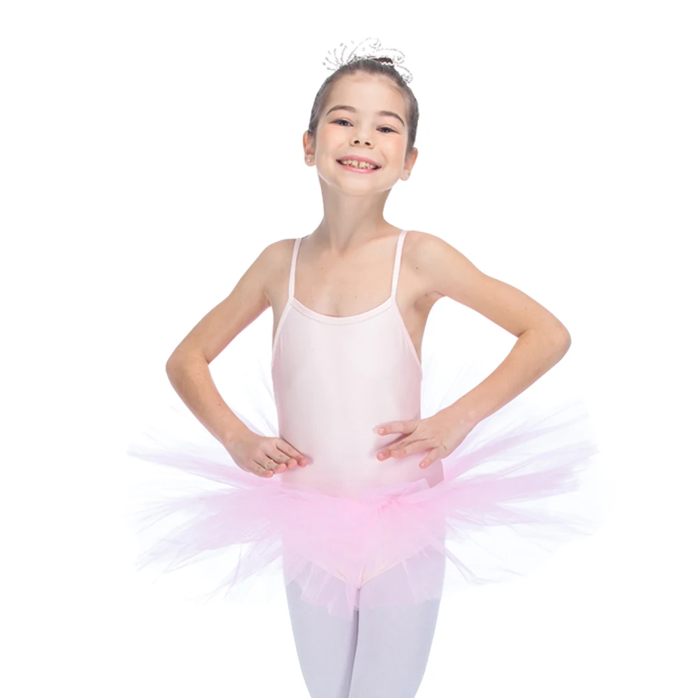 

Kids Shiny Lycra Camisole Leotard Tutu Dress Girls Ballet Dancewear Ladies Dance Tulle Skirts