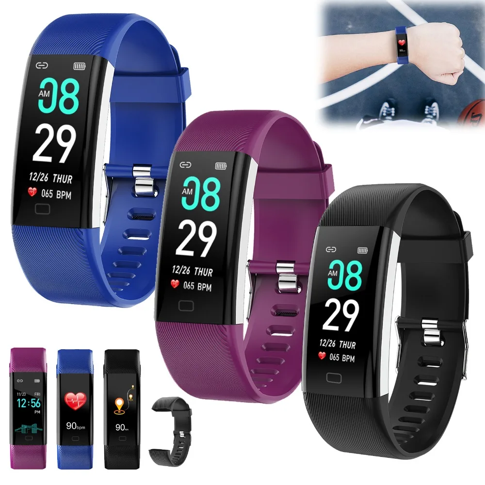 

Women Men Heart Rate Sleep Monitor Smart Watch Pedometer Sports Fitness Tracker Wristband For Android iOS Huawei