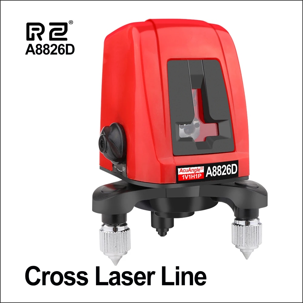 

RZ Laser Levels 360 Laser Level Self Leveling Horizontal Vertical Rotary Mini 2 Line Lasers Bracket 3D A8826D Tripod Laser Level