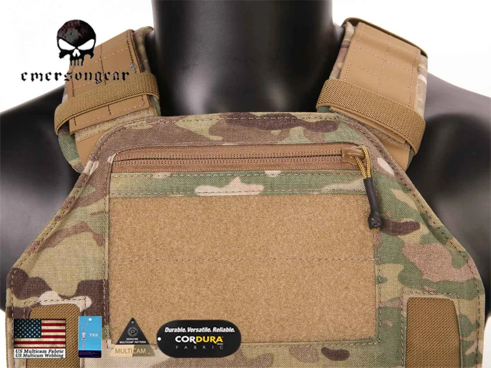 Imagem -05 - Emersongear-colete de Combate Tático Militar Porta-aviões 420 Preto Em7362bk