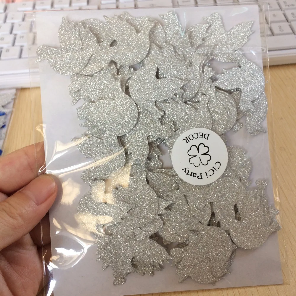 Baptism Decorations Christening Dove Table Confetti 100 CT white pigeon