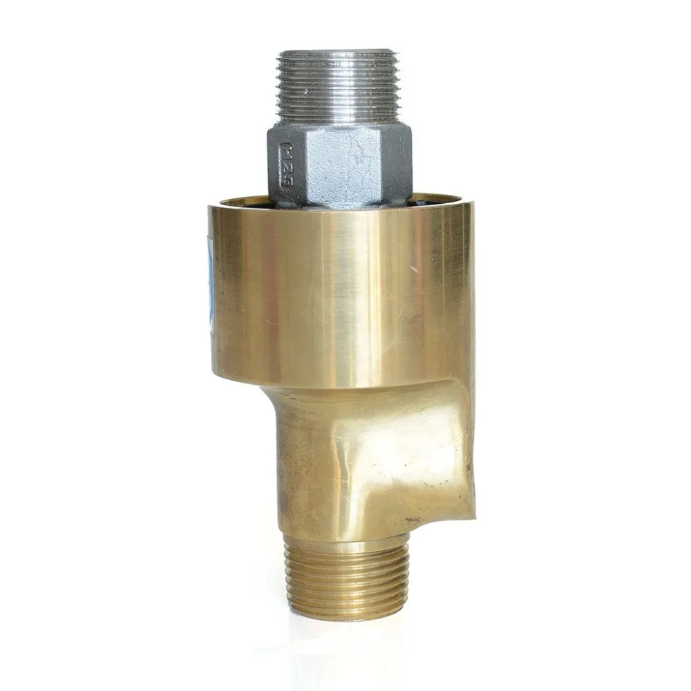 2 PCS HS-G40-20 Brass swivel H type rotary joint HS double channel hydraulic swivel joint