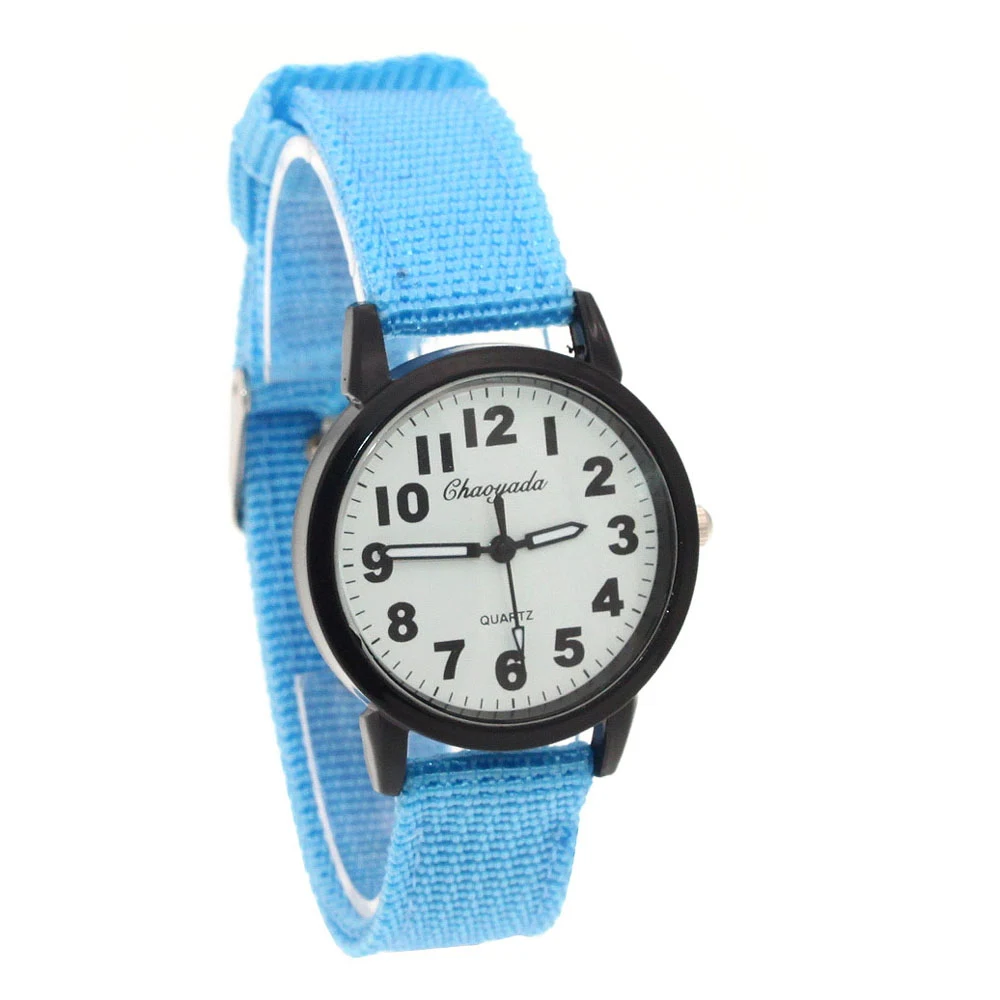 Reloj militar de tela para niños y mujeres, pulsera de cuarzo, analógico, U92