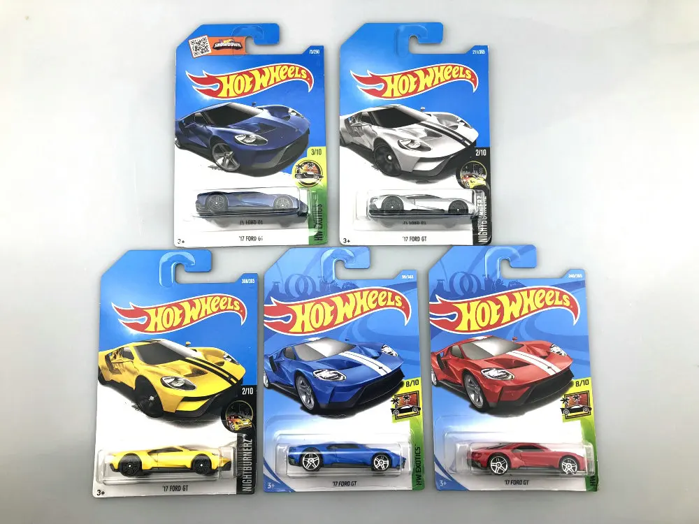 Hot Wheels 1:64 Cars 17 FORD GT Collection Metal Die-cast Model Toys