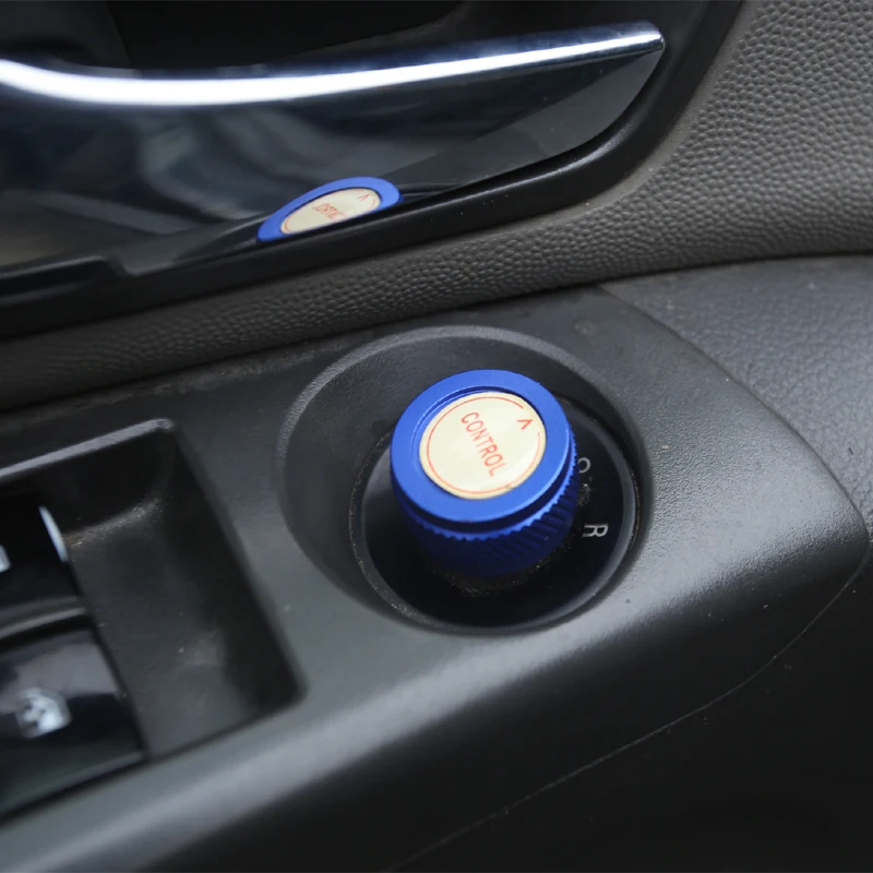 1 Pcs Aluminum Alloy Car Rearview Mirror Adjustment Knob Cover Stickers for Chevrolet Chevy Cruze 2009 - 2014 2015 2016