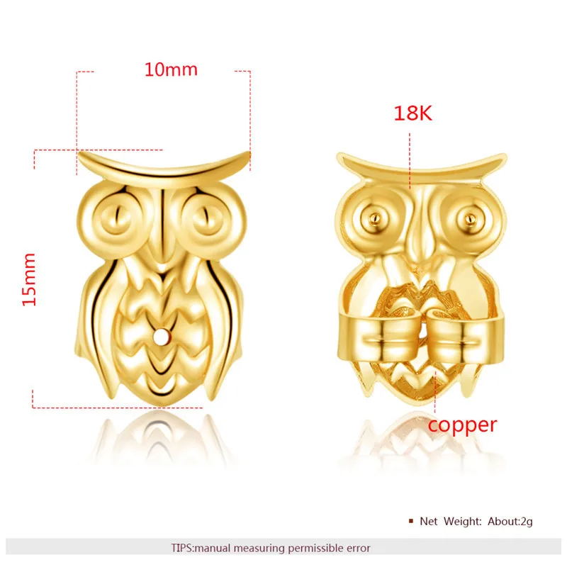Ms Betti New Fashion Little Bear Earring Lift Backs Support Hypoallergenic Earrings Lifters Fits All Post Earring