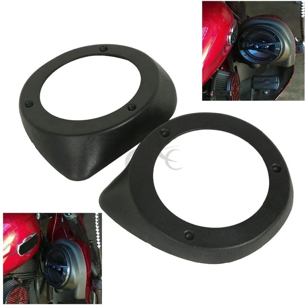 Image of Entlüftete Unterbeinverkleidungen 6,5" Lautsprecherboxen Pod für Harley Touring Road King Electra Street Glide 1997-2024 Motorrad