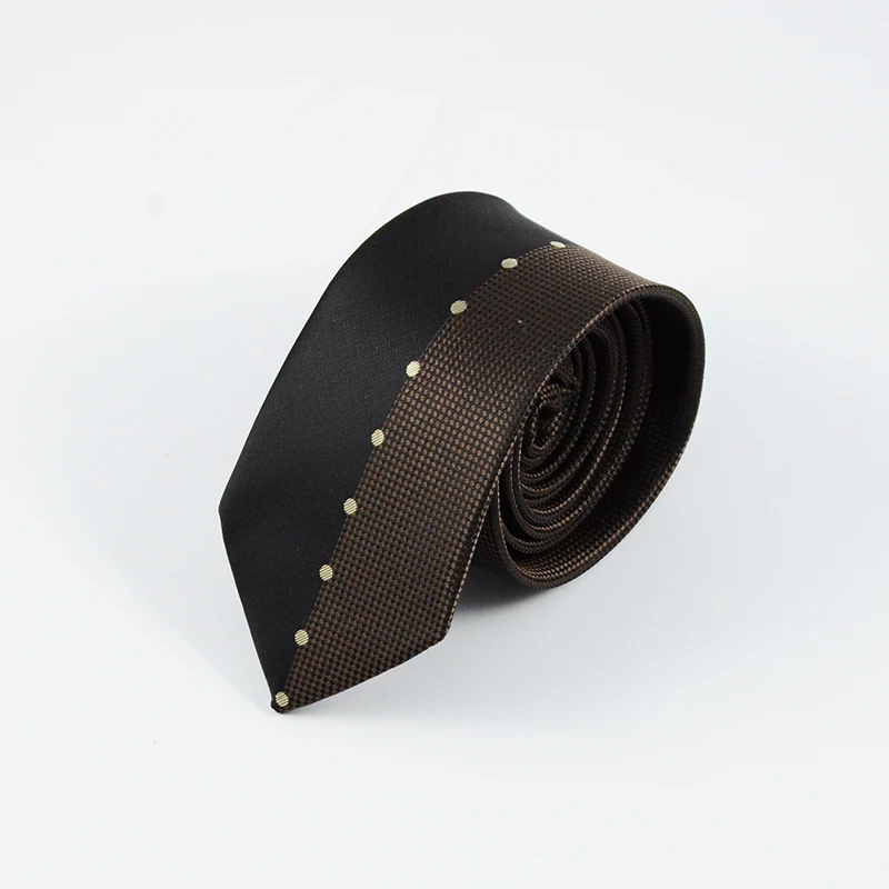 GUSLESON New Slim Ties For Men High Quality Wedding Tie Dot Striped Necktie Corbatas Hombre Cravate Men\'s ties For Business