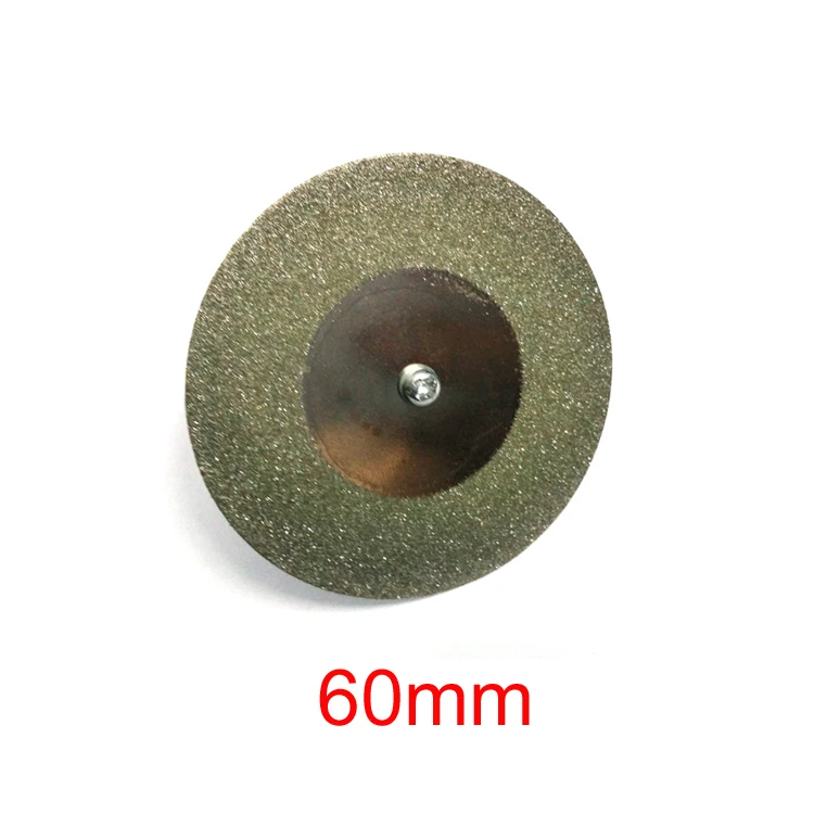 10 pcs 60mm Diamond Coated Rotary Cutting Discs Blades for Jewelry Dremel Tools With 3mm Connecting rod