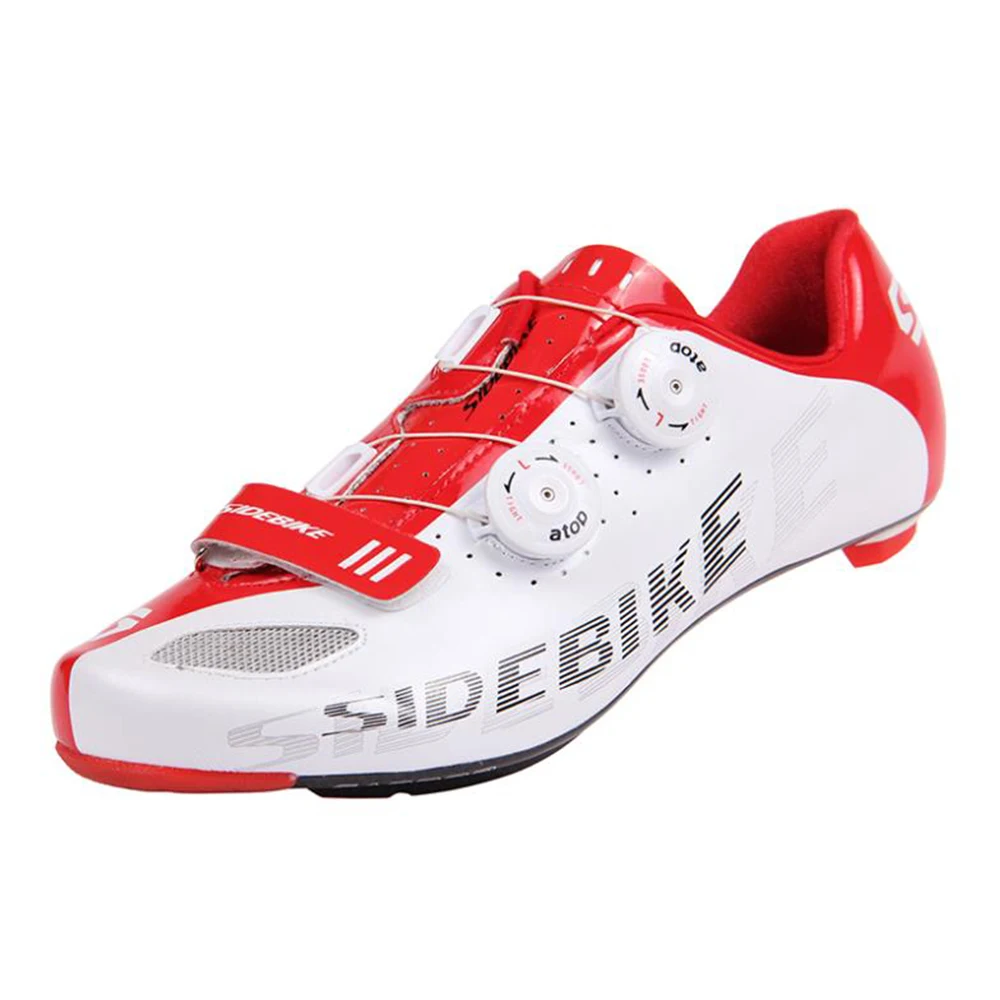 SIDEBIKE Lightweight Carbon Fiber Soles Highway Road Bike Racing Shoes Bicycle Cycling Shoes Professional Self-Locking Sneaker