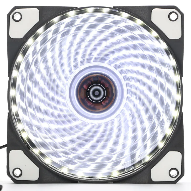 En-Labs 120mm PC Computer 16dB Ultra Silent 33LEDs Fall Fan Kühlkörper Kühler w/Anti -Vibration, 12CM Lüfter, 12VDC 3P IDE 4pin