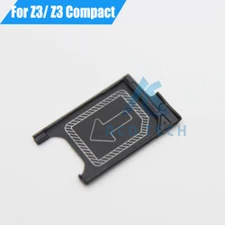 Soporte de tarjeta Sim de repuesto, bandeja de lector para Sony Xperia Z3 Compact Z3mini Z3 Z3Dual, Original, nuevo