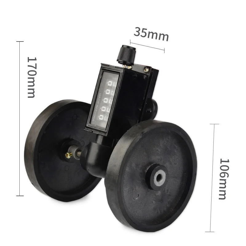 Z94-F Mechanical Wheel Meter Counter 5 Digits Spinning Cable Plastic Film Leather Length Measurement Counter