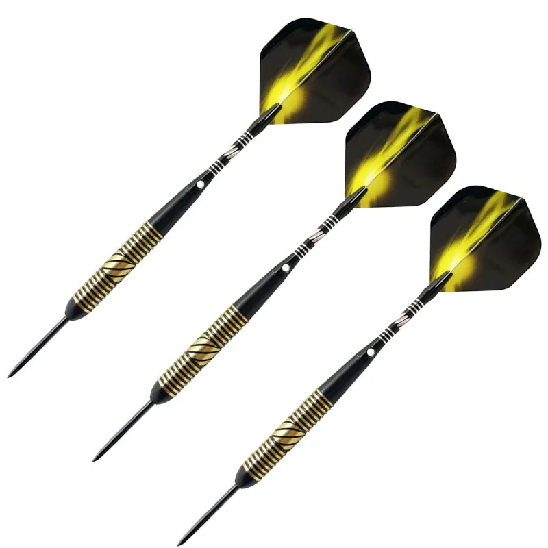 23g Professional Steel Tip Darts Brass Needle Dart High Quality 6pcs/sets Nice Flight for shanks for darts Dartboard