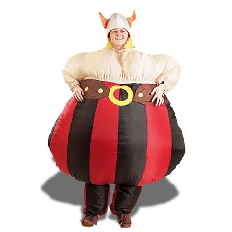 

Viking Inflatable Costumes for Adults Men Women Blow Up Suits Party Carnival Cosplay Fancy Dress Halloween Purim Obelix Cartoon