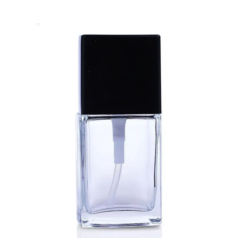 50pcs /lot 30ml Portable Empty Glass Perfume Bottle, Frosted Glass Pump Lotion Perfume Bottle