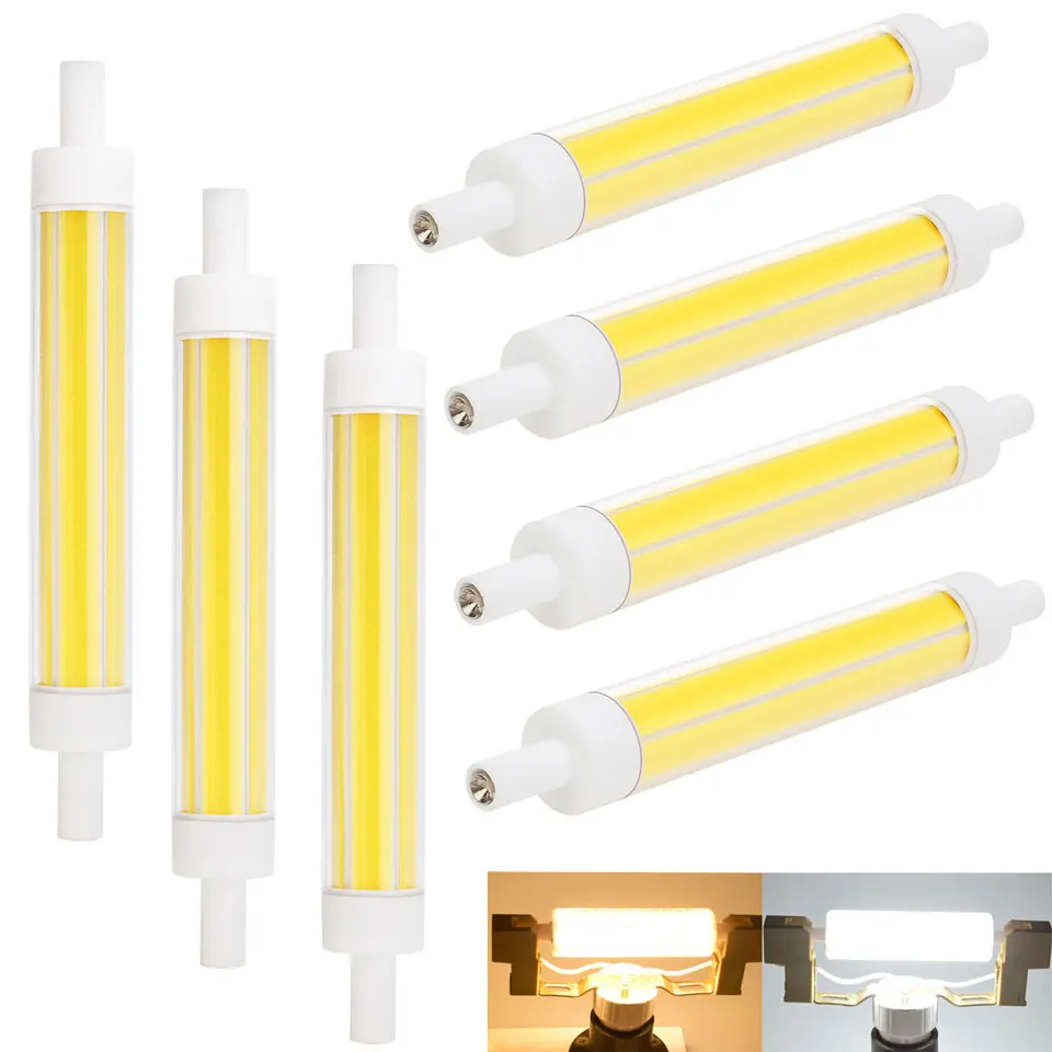 

Bright R7S LED Bulb 15W COB 118mm J118 Ceramic Bulbs Dimmable Light Replace 100W Incandescent Floodlight Lamp 220V 240V