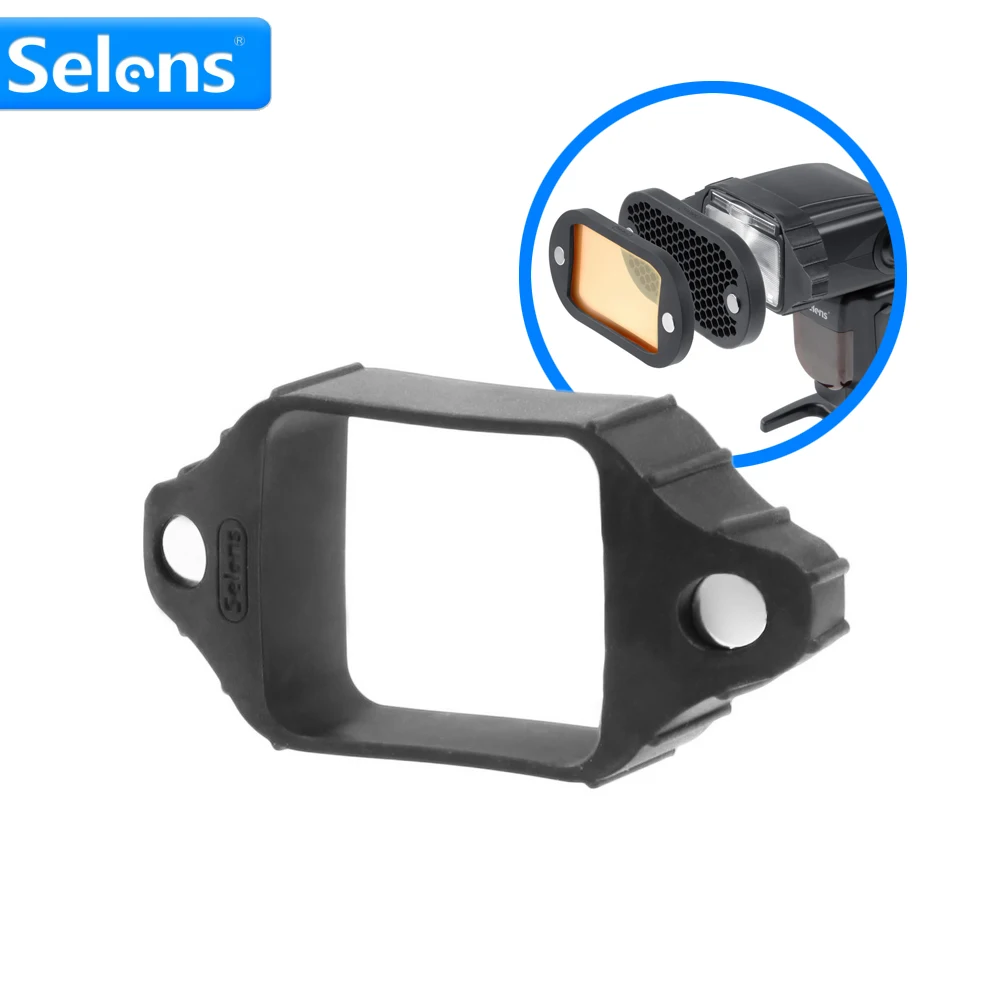 Selens Rubber Grip for Magnetic Speedlite Accessories Color Filters Honeycome Grid Light Globe Sphere Diffuser Bounce Snoot