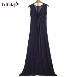 New sexy nightwear nightdress women sleeveless long night wear dress modal cotton soft nightgowns female night gown nightshirt