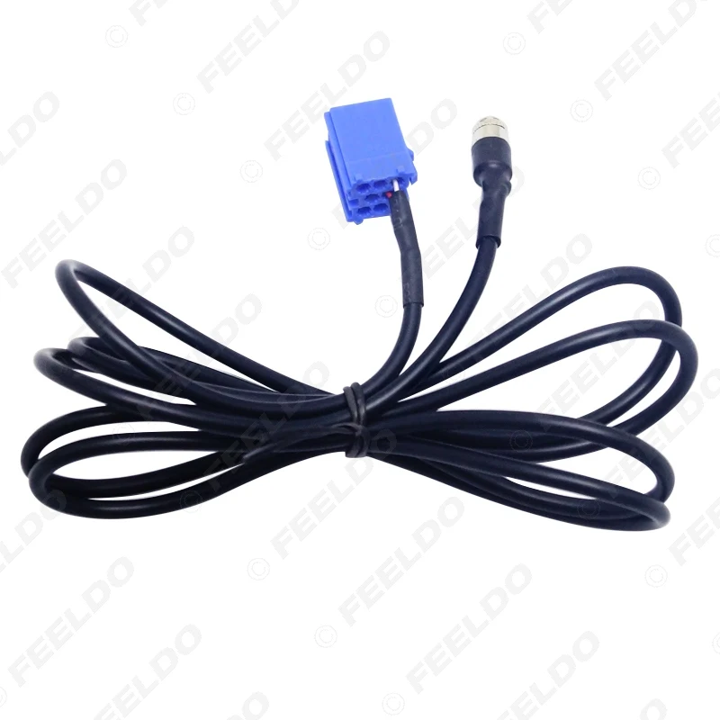 FEELDO 1Pc Aux Cable Adapter Female 3.5MM Jack Radio Blaupunkt CD Player Cable For AUDI VW Passat Polo Bora #MX2858