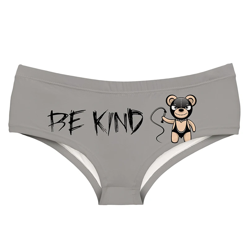 

DeanFire Be Kind, супер мягкие трусики с забавным принтом в стиле каваи, нижнее белье, милые трусы с эффектом пуш-ап, сексуальное женское белье, стринги