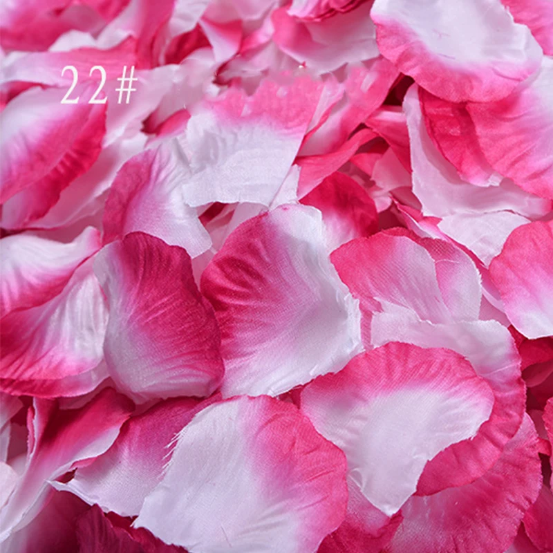 Gradient Artificial Petals for Wedding Color Mixture Rose Petals Party Event Decoration Flowers Charming Mariage bruiloft  SR03