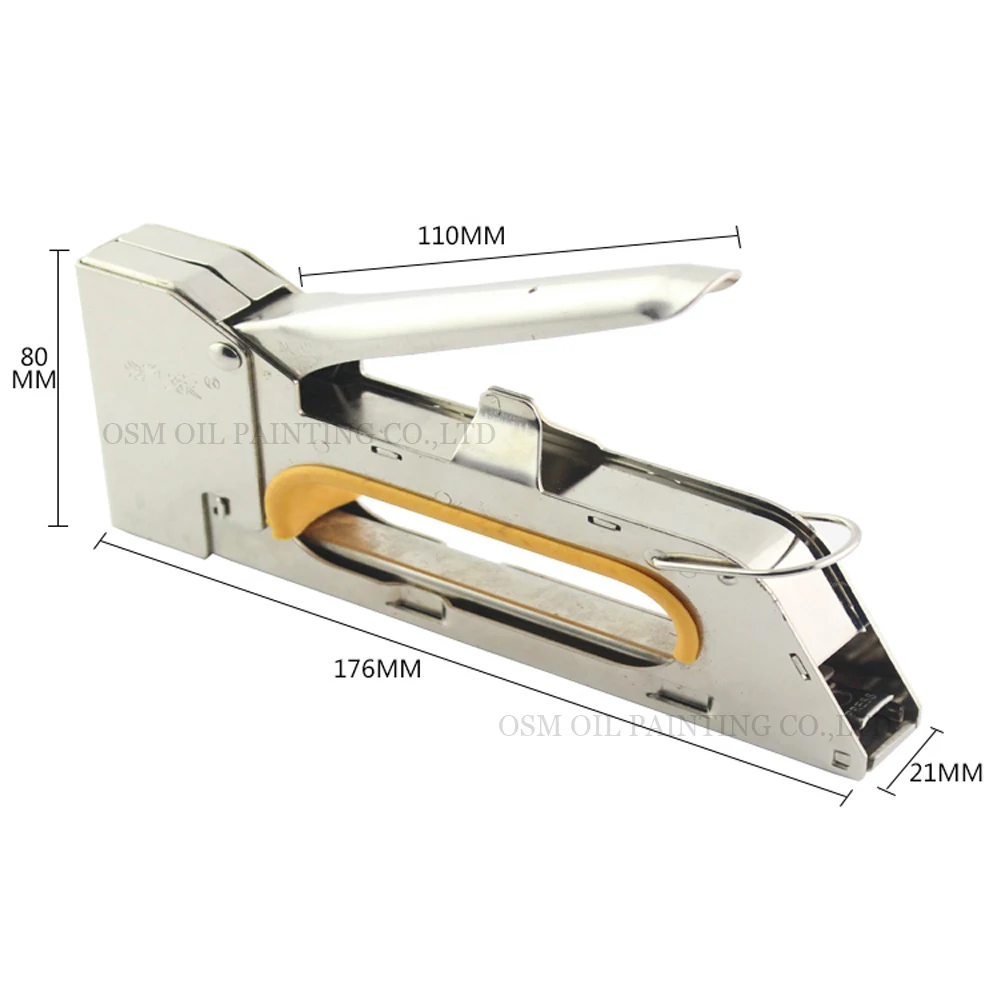 Free Shipping Stretch Tool Staple Gun For Stretched Canvas Painting Stainless Steel Manual Nail Gun For DIY Stretch Oil Painting